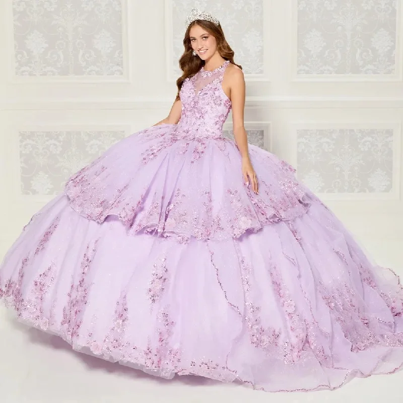 Women's Fashionable Attire For Work Princesa by Ariana Vara PR30082 - Embroidered Ballgown