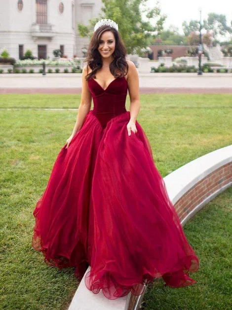 Affordable Women's Clothing Princess Prom Dress, Prom Dresses, Evening Gown, Graduation School Party Dress, Winter Formal Dress  gh1176