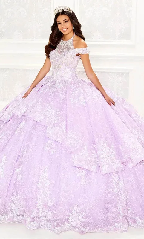 Women's Stylish Vacation Attire Princesa by Ariana Vara PR30089 - Tiered Ballgown