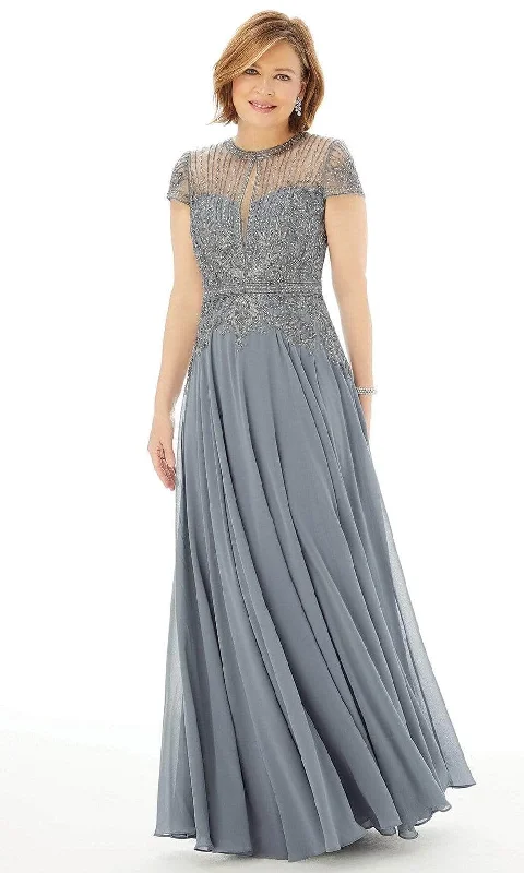 Women's Holiday Attire MGNY By Mori Lee - 72221 Embroidered A-Line Prom Gown