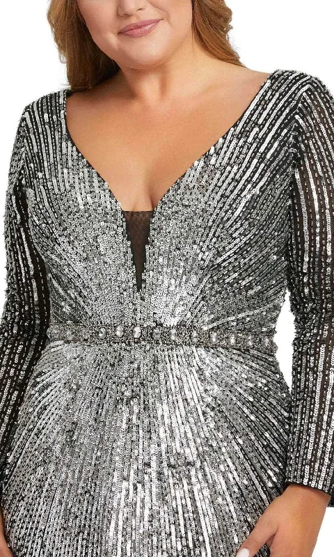 Women's Travel Apparel Mac Duggal 5176 - Sequin Long Sleeve Evening Gown