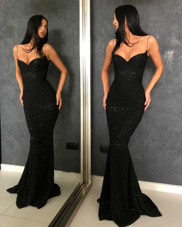 Women's Athleisure Apparel Classy Glitter Silver Long Dress Formal Mermaid Ball Gownsgh2018