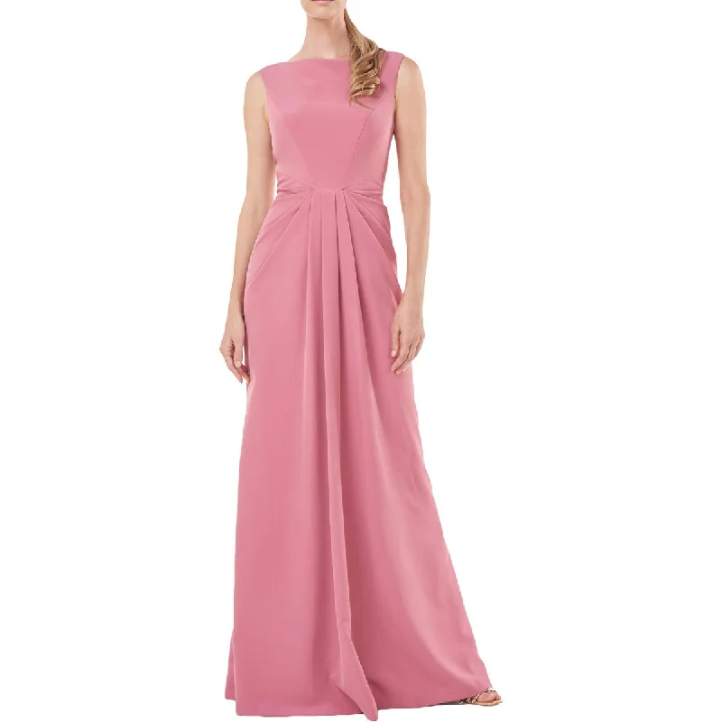 Vintage Women's Fashion Kay Unger Sansa Women's Pleated Bateau Neck Sleeveless Gown