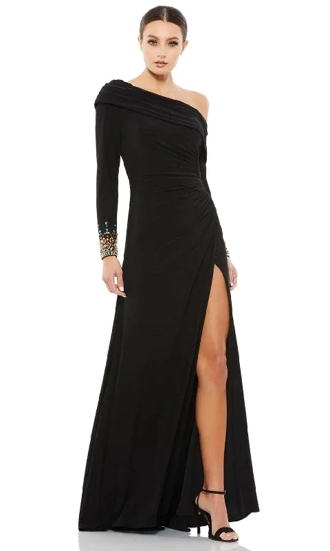 Women's Evening Attire Mac Duggal Evening - 12231 Long Sleeve Jewel Embellished Long Gown