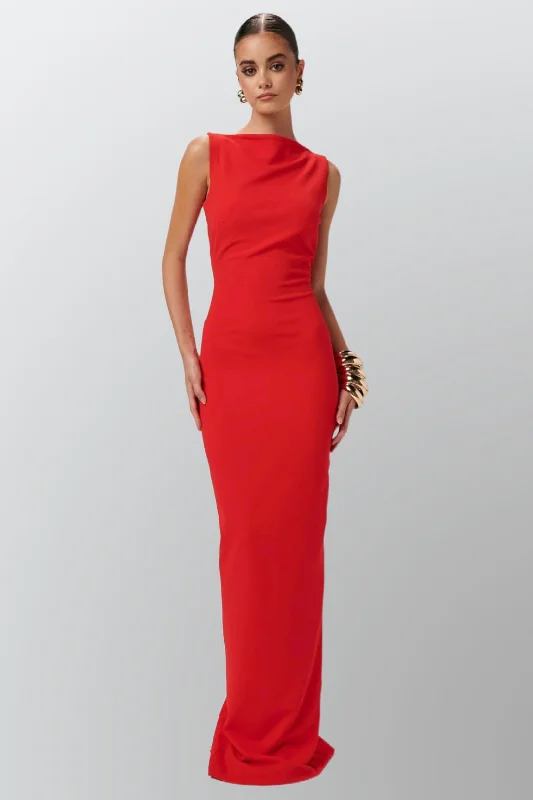 Affordable Trendy Clothes For Women EFFIE KATS Womens Verona Gown - Red