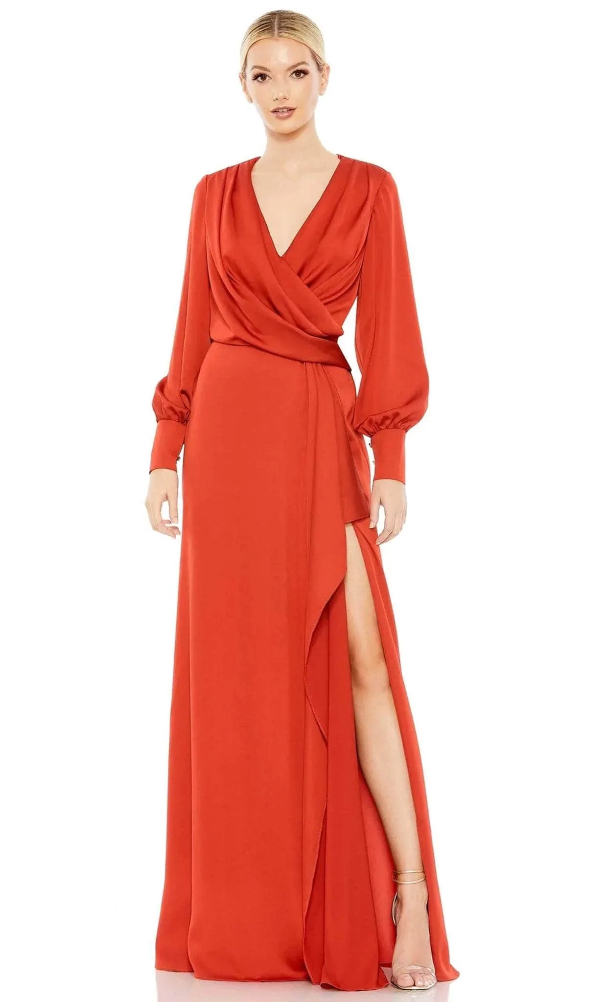 Women's Travel Garments Ieena Duggal 26895 - Bishop Sleeve Gown