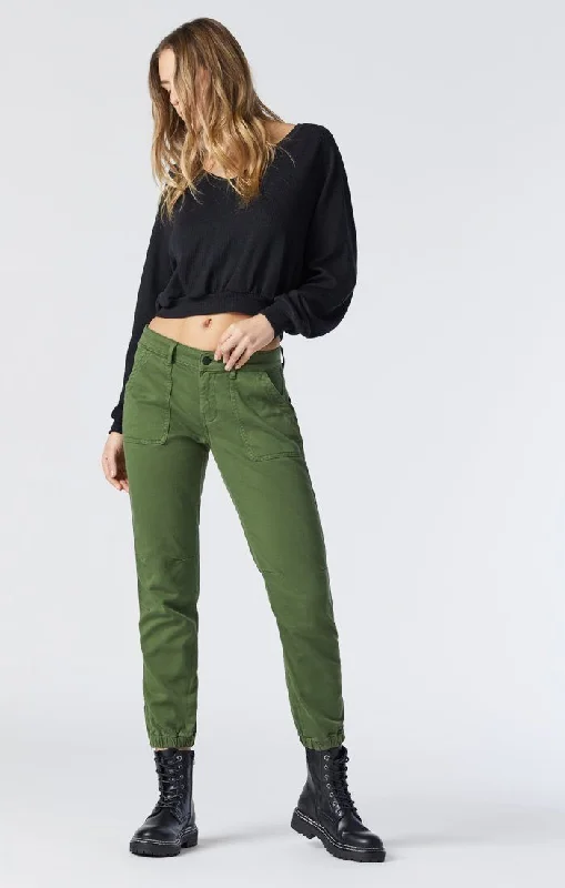 Charming Women's Clothes For Special Events IVY SLIM CARGO IN CHIVE CASUAL COMFORT