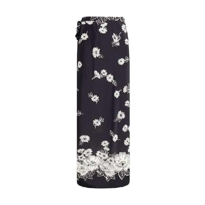 Exclusive Women's Fashion Collection P.A.R.O.S.H. Floral wrap Women's Skirt