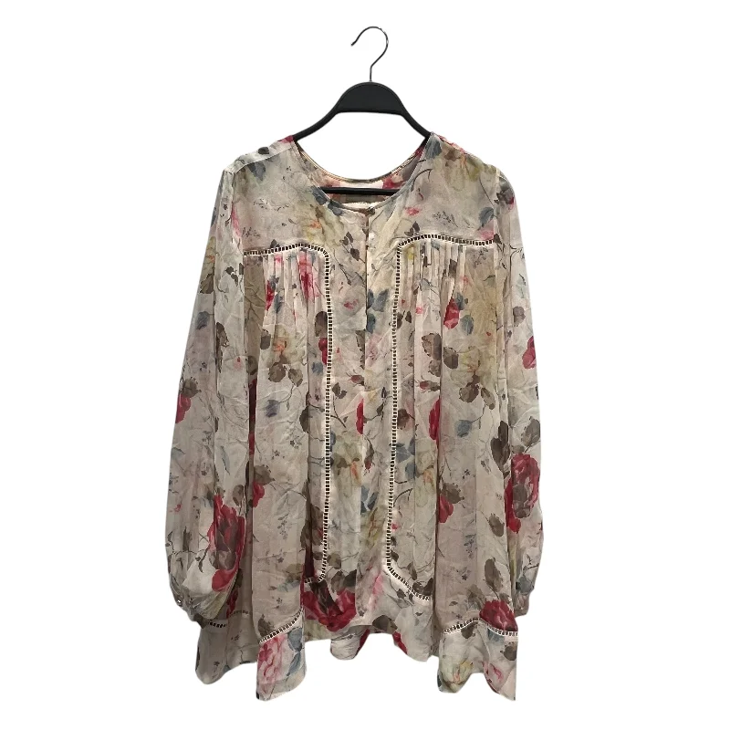 Timeless Women's Clothes Zimmermann/T-Shirt/S/Floral Pattern/MLT/sheer