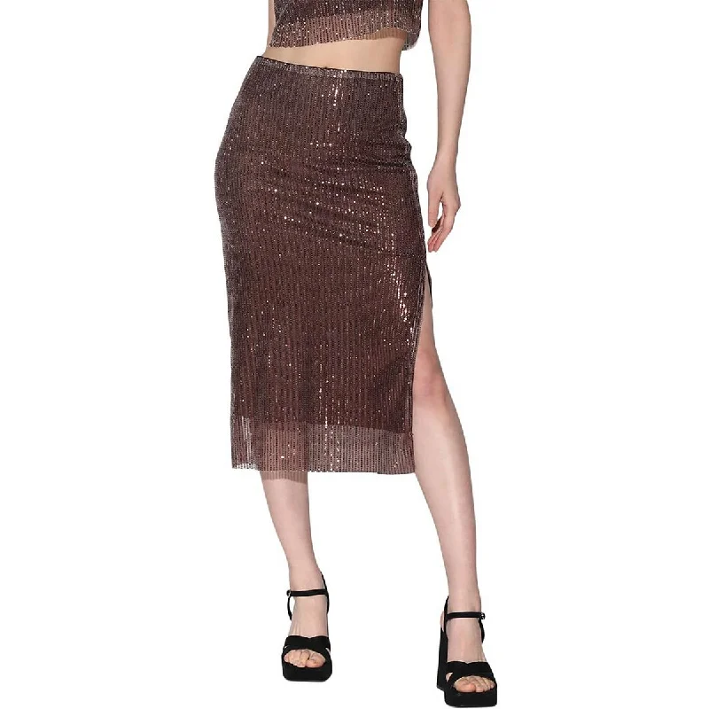 Online Clothing Stores Plus Womens Sequined Party Midi Skirt