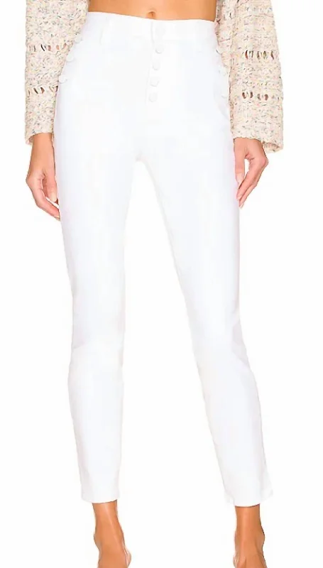 Women's Chic Outerwear Garments Emmie Ankle Jeans In Crisp White