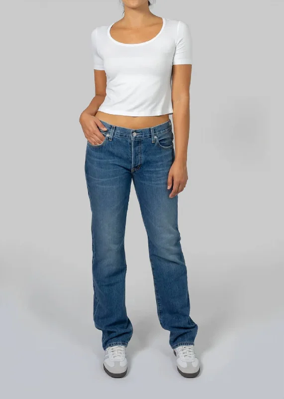 Women's Evening Wear Outfit Simone Straight Jean In Idle