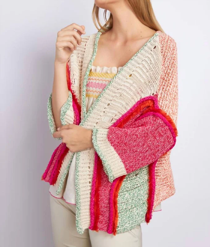 Women's Clothing Knit Cardigan In Multi