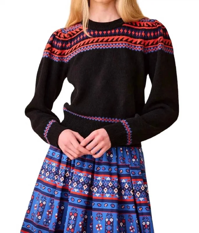 Modern Women's Attire Jackie Sweater In Highgrove Fairisle