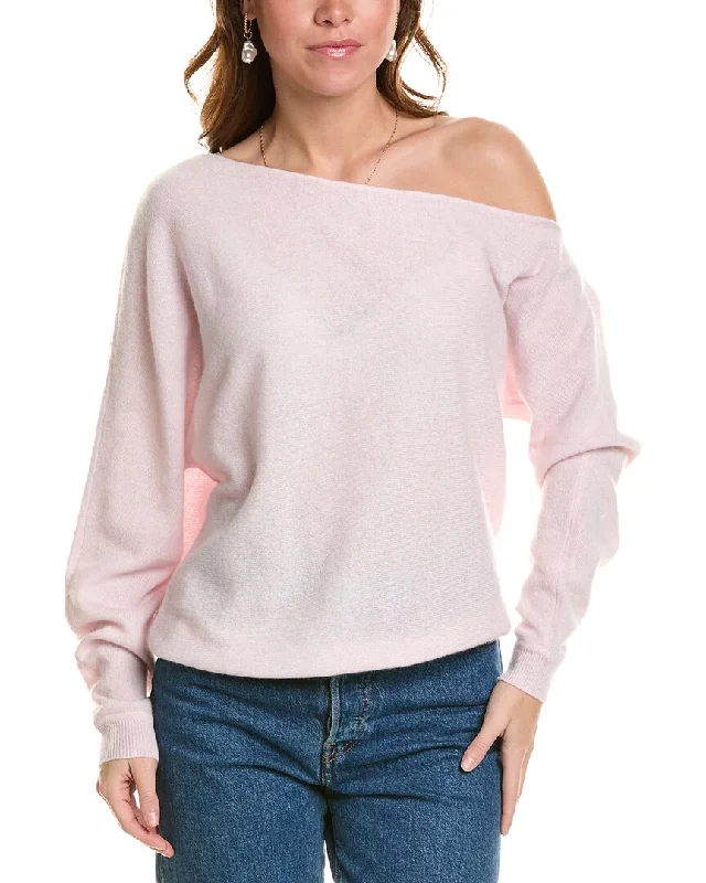 Women's Athletic Garments Minnie Rose Off-The-Shoulder Cashmere Sweater