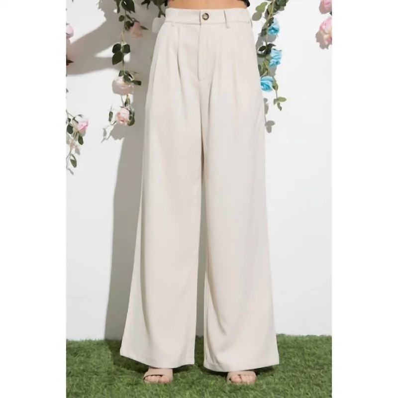 Tailored Clothing For Women Dress Pants In Tan