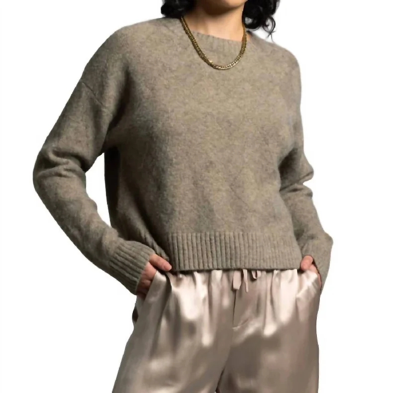 Vintage-Inspired Women's Apparel Christabel Sweater In Desert Tan