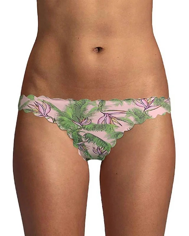 Affordable Fashion Clothing For Women Women's Bermuda Reversible Seamless Bikini Bottom In Botanical Print