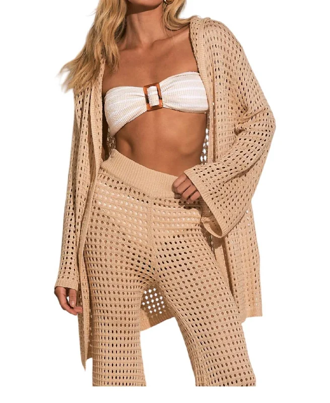 Clothing For Women Leilani Crochet Cardigan In Natural