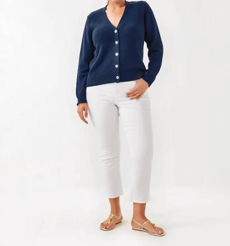 High-End Women's Apparel Tippery Cardigan In Low Tide Navy