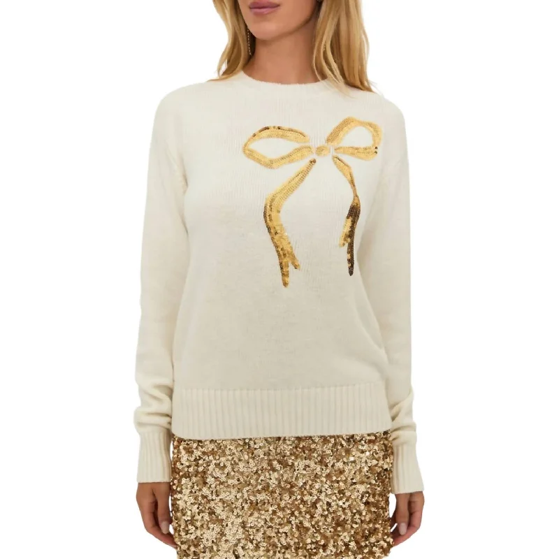 Women's Evening Wear Jolene Sweater In Cream