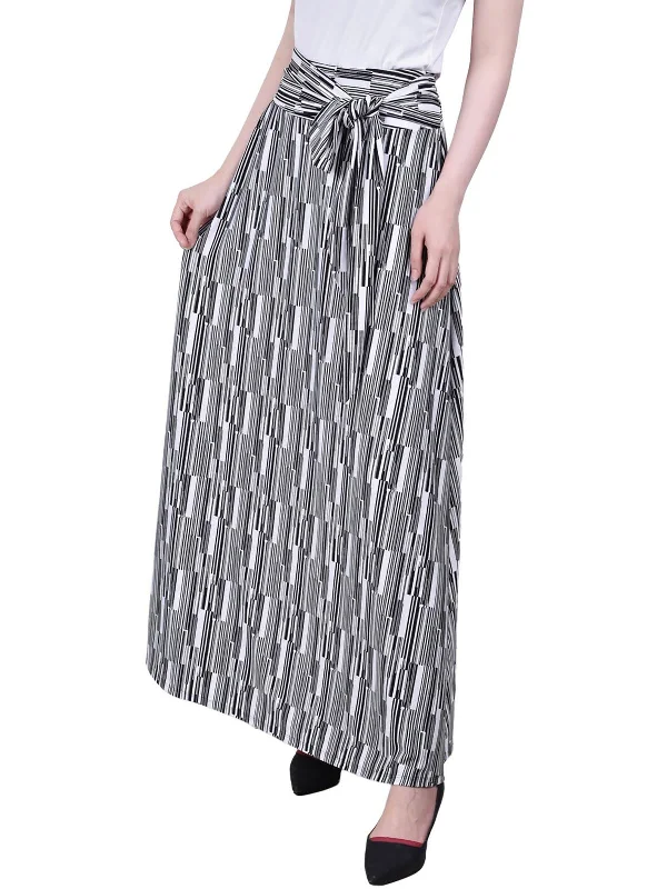 Tailored Clothing For Women Petites Womens Tie Waist Maxi Maxi Skirt