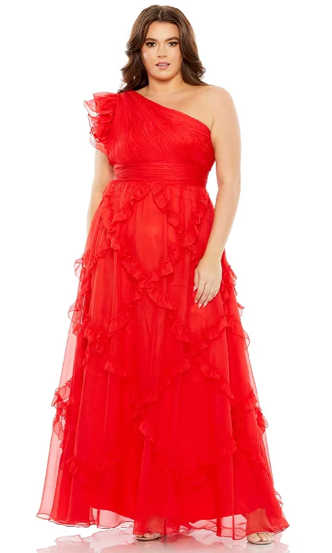 Clothes Sales Mac Duggal 68540 - Ruffled Assymetrical Gown