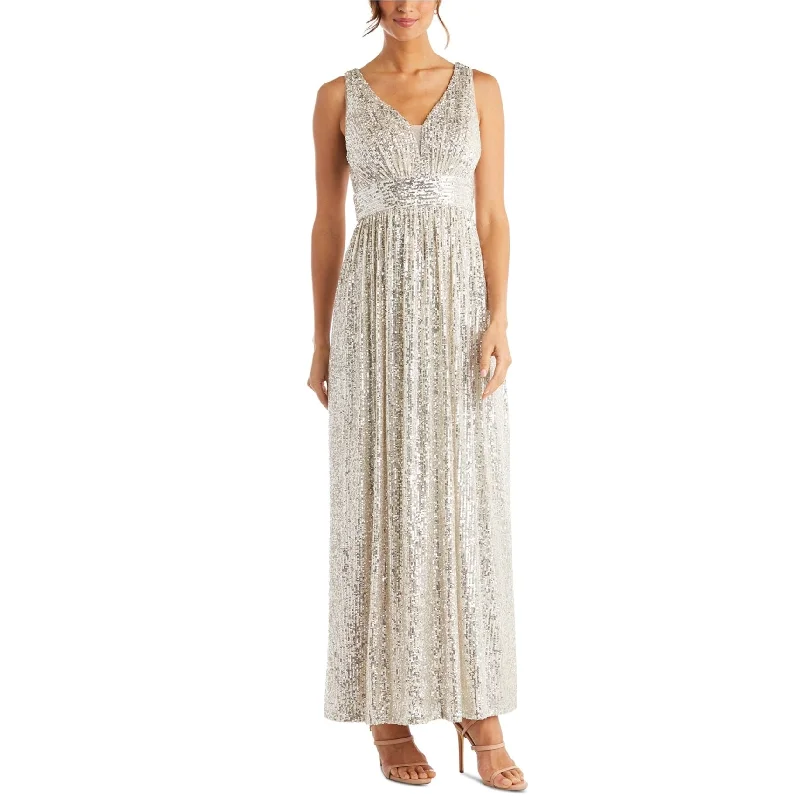 Women's Vintage-Inspired Outfit Nightway Womens Sequin Gown Dress