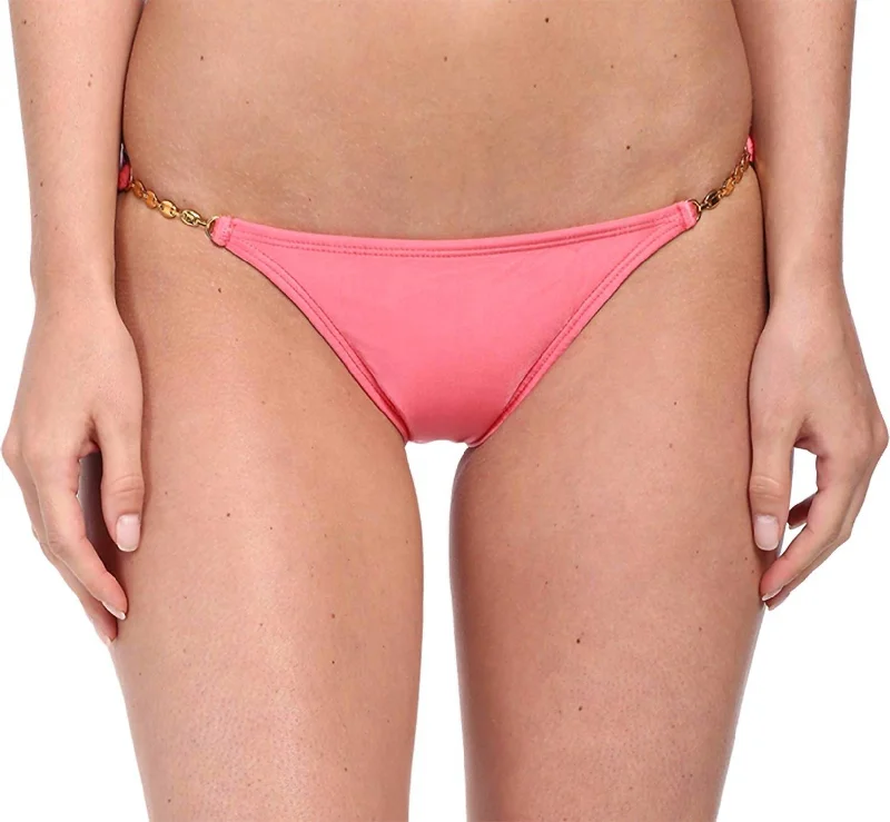 Casual Wear Brazilian Hipster Bikini Bottom In Guava