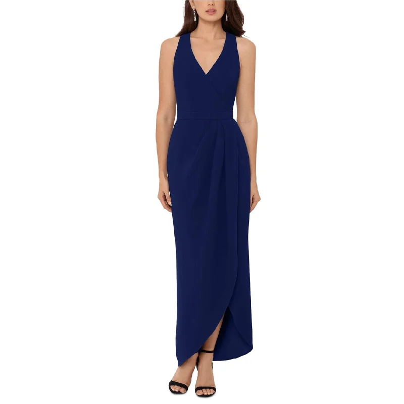 Modern Women's Apparel XSCAPE Womens Tulip Gown Dress, Blue, 12