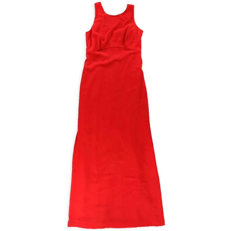 Women's Charming Outfit For Events Ralph Lauren Womens Crepe Gown Dress, Red, 10