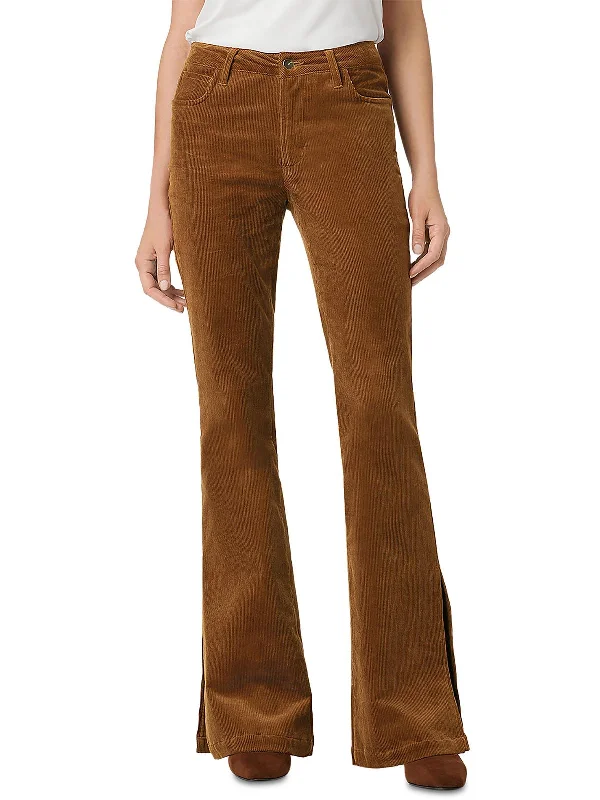 Women's Layered Outfit Womens Mid-Rise Corduroy Bootcut Jeans