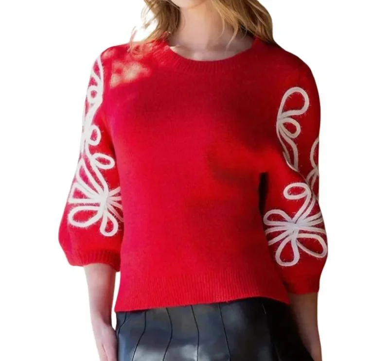 Women's Casual Attire Embroidered Sweater