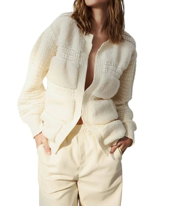 Women's Athletic Apparel Romeo Sweater In Cream