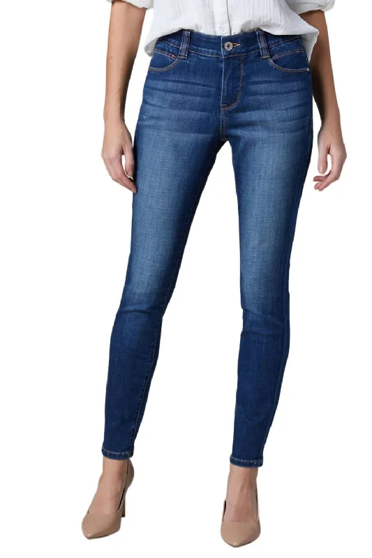 Women's Charming Outfit For Events Cecilia Mid Rise Skinny Jean In Thorne Blue