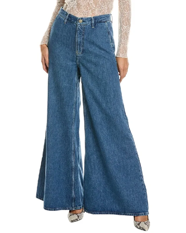 Women's Plus-Size Apparel FRAME Denim Ocean Drive Extra Wide Leg Jean