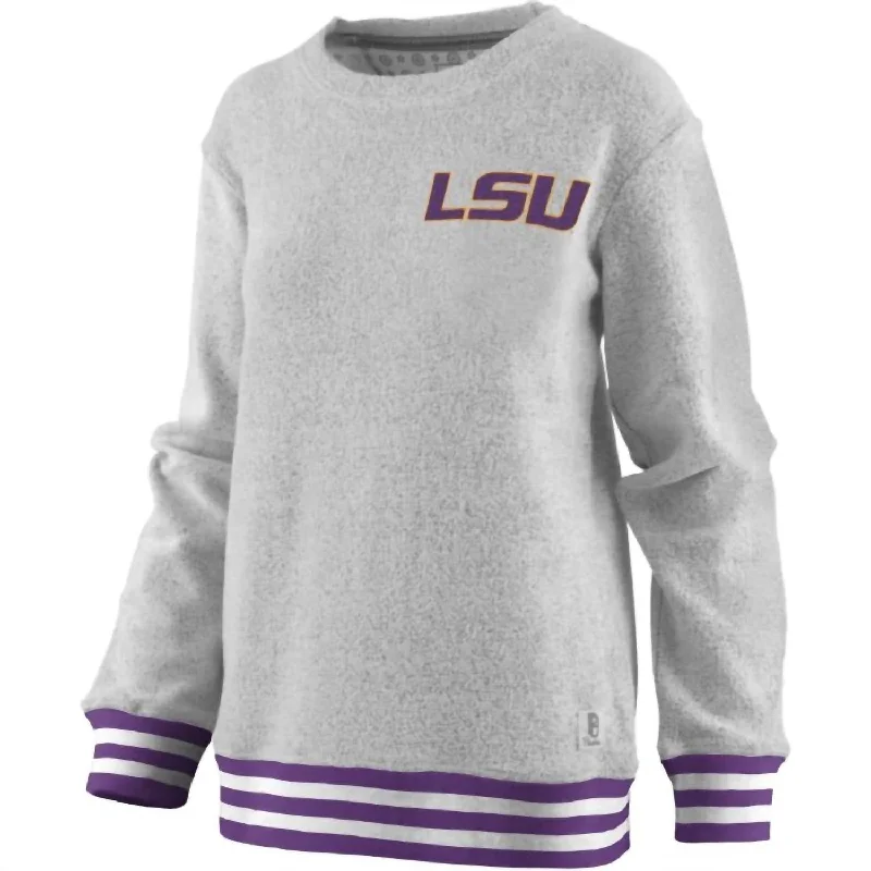 Women's Comfy Attire For Lounging Women's Lsu Santa Rosa Top In Grey