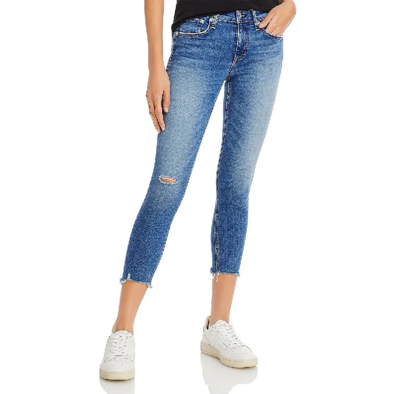 Women's High-Fashion Outfit Cate Womens Slimming Mid Rise Ankle Jeans