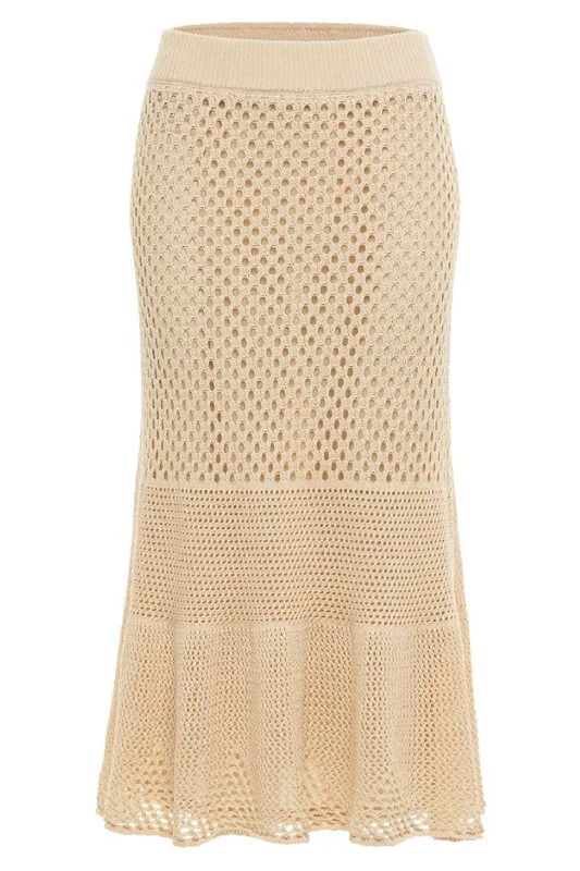 Women's Activewear Outfit Alex Knit Skirt In Nude