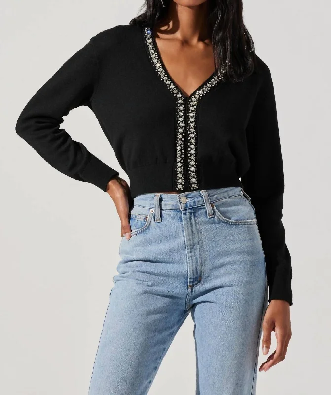 Trendy Women's Apparel for All Seasons Torrance Cardi In Black