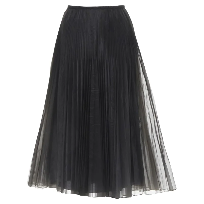 Women's Tops And Clothing Fendi toggle drawstring waist pleated midi skirt