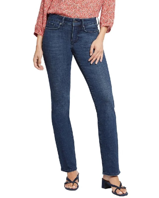 Women's Effortless Casual Outfit NYDJ Marilyn Mesquite Straight Leg Jean