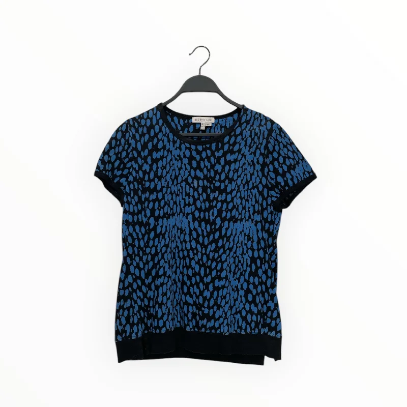 Elegant Women's Attire SEE BY CHLOE/T-Shirt/6/All Over Print/Cotton/BLK/BLUE ALL OVER