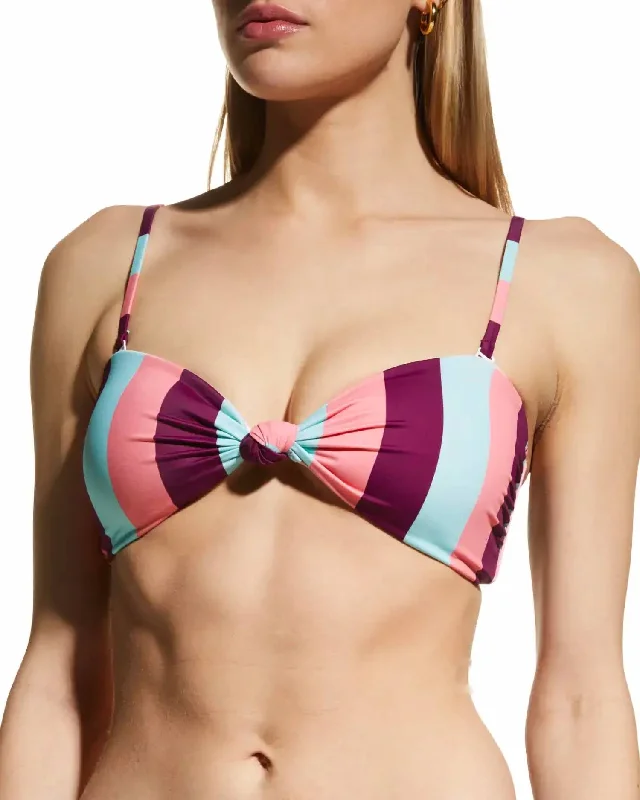 Women's Professional Garments Poppy Bikini Top In Salmon Rose Multi