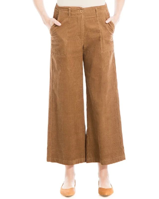 Women's Clothing Boutique Max Studio Crop Wide Leg Corduroy Pant