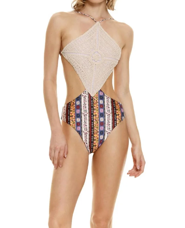 Plus Size Women's Fashion and Clothing Adara One Peice Swim In Assorted