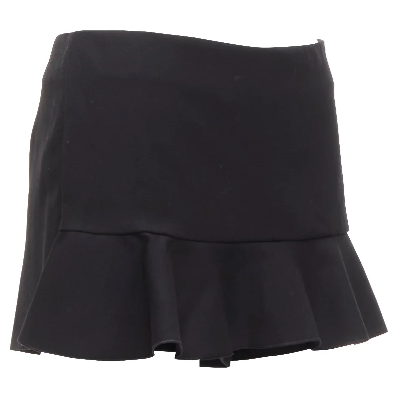 Luxury Women's Clothing Valentino Garavani ruffle hem mid rise shorts skirts skorts