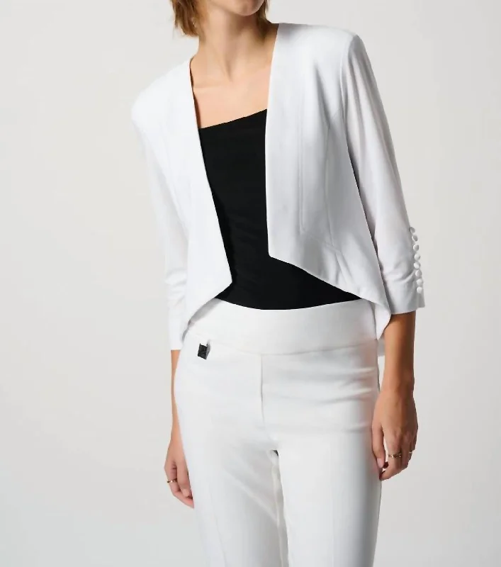 Exclusive Online Sale Tux Overpiece Bolero In Vanilla