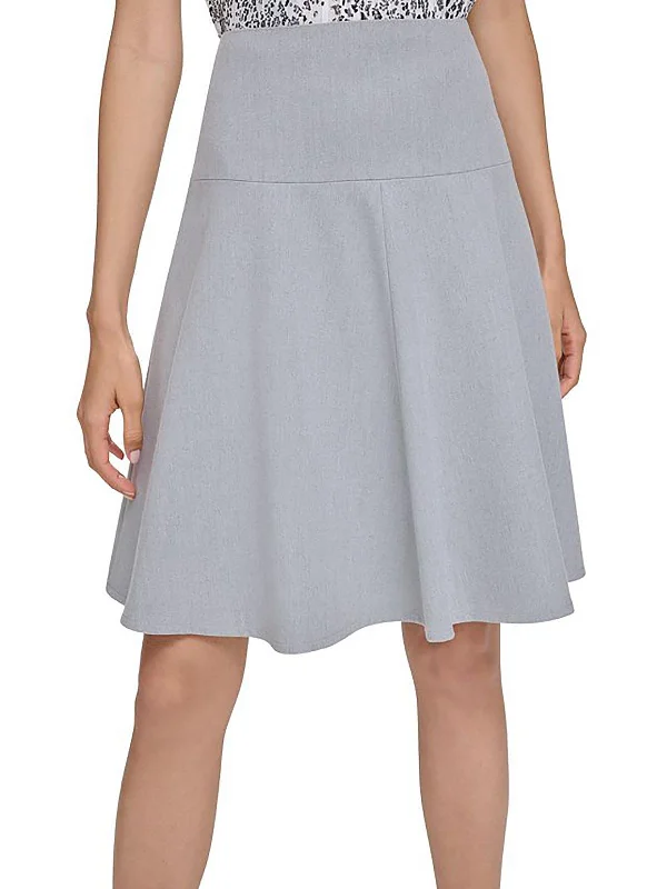 Holiday Special Offers Petites Womens Above Knee Lined A-Line Skirt