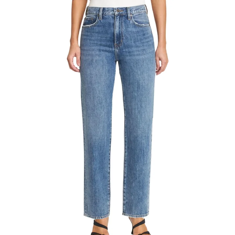 Women's Apparel And Garments Cassie Super High Rise Straight Jeans In Tilburry